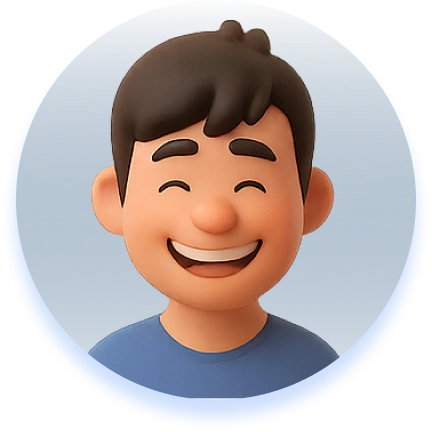 Avatar 3D bărbat zâmbind