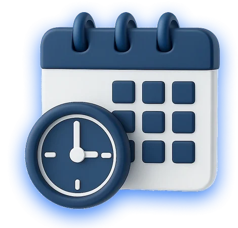 Iconiță calendar cu ceas