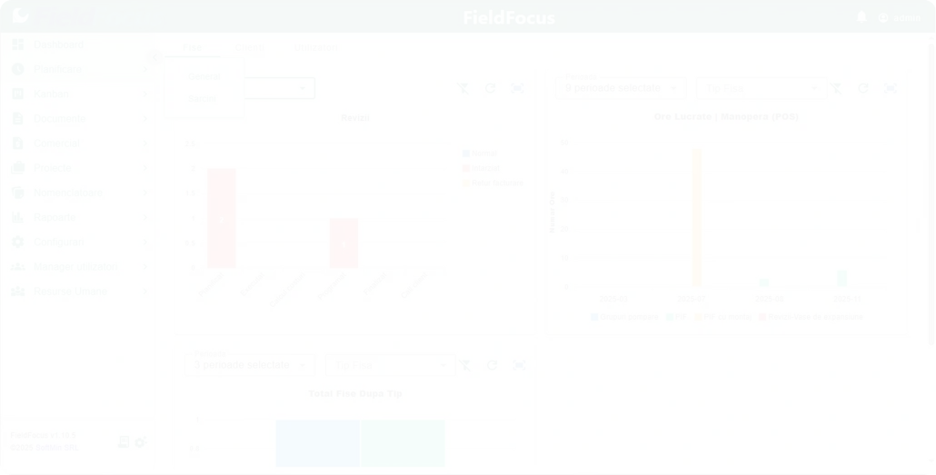 FieldFocus dashboard interface preview